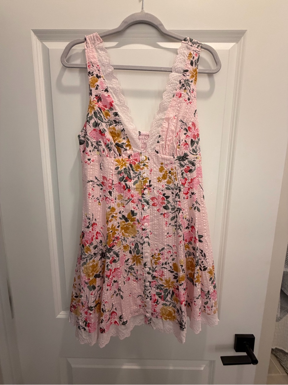 Altar'd State Pink Floral Mini Dress